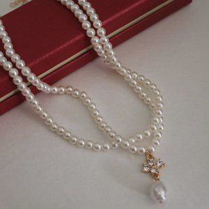 CIDER LAYERED FAUX PEAR NECKLACE (BUNDLE GIFT)